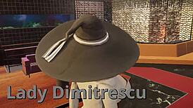lady dimitrescu finded me in 3d hentai game