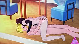 naruto and sasuke in hentai sex with blowjob and cumshot