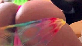 moee baby twerking that huge ass for gibby the clown in cosplay