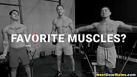 Muscular Jocks Threesome After Workout