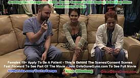 angel santana's 1st gyno exam caught on hidden cam, unbelievable!