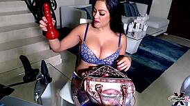 Maxine The Pornstar Takes Dildo In Her Big Asian Ass