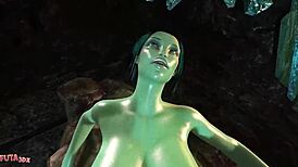 Futa3DX - Tomb Raider Caught in a Wild Spitroast by Cave Trolls