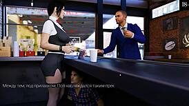 Anna's exciting affection part 5 with monster cock slapping big hairy pussy