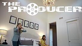 Teasing Oiled Lesbians Scissoring with Big Tits