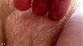 Detailed Milf Rubs Her Hairy Pussy at Home