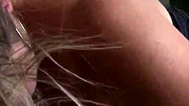 Hot Blonde With Big Tits Passionately Sucks Lover's Cock