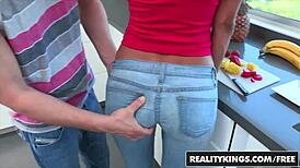 RealityKings - 8th Street Latinas Star Abby Lee Brazil in Steamy Lesbian Action