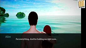 Teen brunette gets bold in family fun