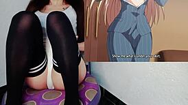 I'm the only guy in girls college and I fuck 'em all - hentai kyonyuu reijou ep 1