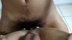 Perfect fuck with a thick-dicked guy, bareback anal creampie on ass.
