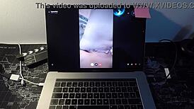 Spanish Milf Fucks Fan On Webcam!