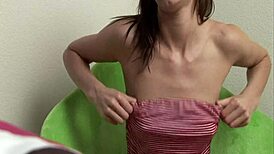 Watch this solo performer teasing with her ass in a softcore video