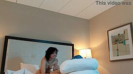 20 year old deepthroats huge tattooed cock