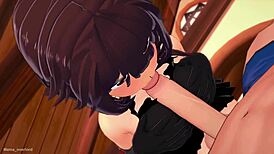 Why is megumin putting on her bikini to fuck in the inn, hentai version?