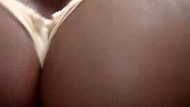 Chocolate cheeks with hip toy in sex doll video featuring bending and toys