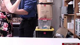 lp officer fucks busty blonde shoplifter with titty fuck and blowjob 😏