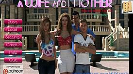 homemade 3d video featuring wife and mother-in-law in amateur action