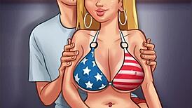 Watch my hot girlfriend ride with friends!