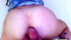 Fucking a young girl in jeans without condom in red and sheer