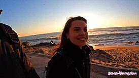 Hot Couple Pounds Hard on Couch with Monster Cock in Portugal - Jamie Young 18+.