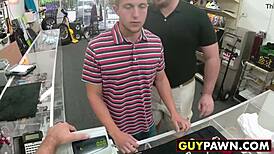 Handsome Guy Paid to Bang Two Homo Pawn Shop Workers