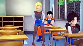 Dragon Ball Zex 2 Android 18 Bikini Fuck with Android 21. Watch full fantasy on Sheer!