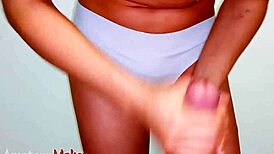 Pov Skinny Latina Girl Rubs Cock On Her Hairless Thigh Pussy For Creampie