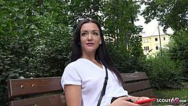 german scout picks up slim pawg zuzu for rough fuck at model gig