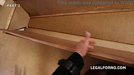 Carolina Vogue's rough sex with ripped clothes deepthroat and assfucking