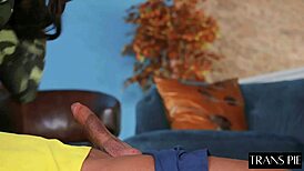 Super Hot Italian Shemale Fucks Guy Bareback in Steamy Raw Action