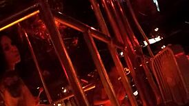 Frankie Strips Hot Stockings in Wild Retro Striptease Scene. Clothes Ripped for Raw Spying Action!