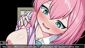 Cute anime girl feels desperate for friends, willing to take big cock and cum on ass in hentai fetish.