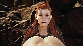 Horizon zero dawn aloy gets creampied in 3d