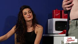 Cute Babe Spreads Legs for Jerking Help Now!