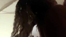 Intimate moments shared between husband and wife at home