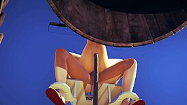 Kitty boobjob and creampie