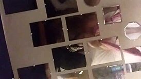 Intimate moments shared between husband and wife at home