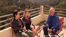 i'm this big tits blonde wife who turned swinger, now i'm masturbatin and suckin cocks in group