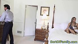 Dreadlock stepdaughter sucks white stepdad in wild close-up action! 😍