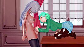 3D Hentai Big Ass and Big Tits Futa Sex Explosion!