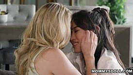 Stepmom Kendra James can't resist Kimmy Kimm's sexy school uniform all day!