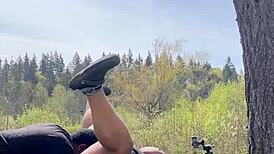 Sexy Chubby BBW Remi Getting BBC on Top of a Giant Rock, Loving Every Second 😘