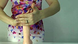 Cute Brunette Anna Sky in Lingam Massage POV Video