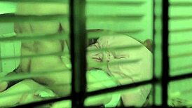 Girlfriend's big cock affair spied across window