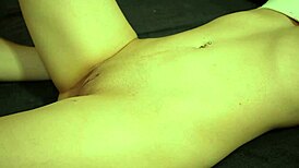 old guy pleasures his wife orally until she climaxes