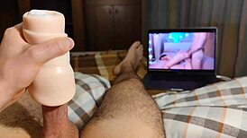 Alexhuff Jerks Off With New Toy, Cumming Multiple Times