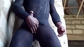 Erotic massage succeeds after all-day gay porn viewing