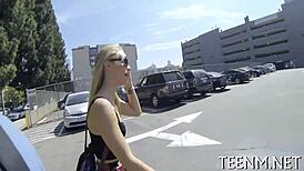 Babe Courtney Loxx Sucking for Cash