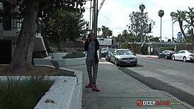 Tattooed Brunette Slut Kacie Castle Gets Creampied by Black Cock in Hardcore Rimjob Scene